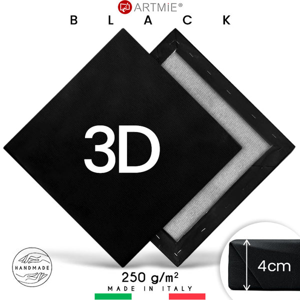 3D Црно сликарско платно на рамка PROFI - 1