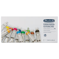 Гваш бои Schmincke DESIGNERs Gouache во картонски сет, 12 x 20 ml