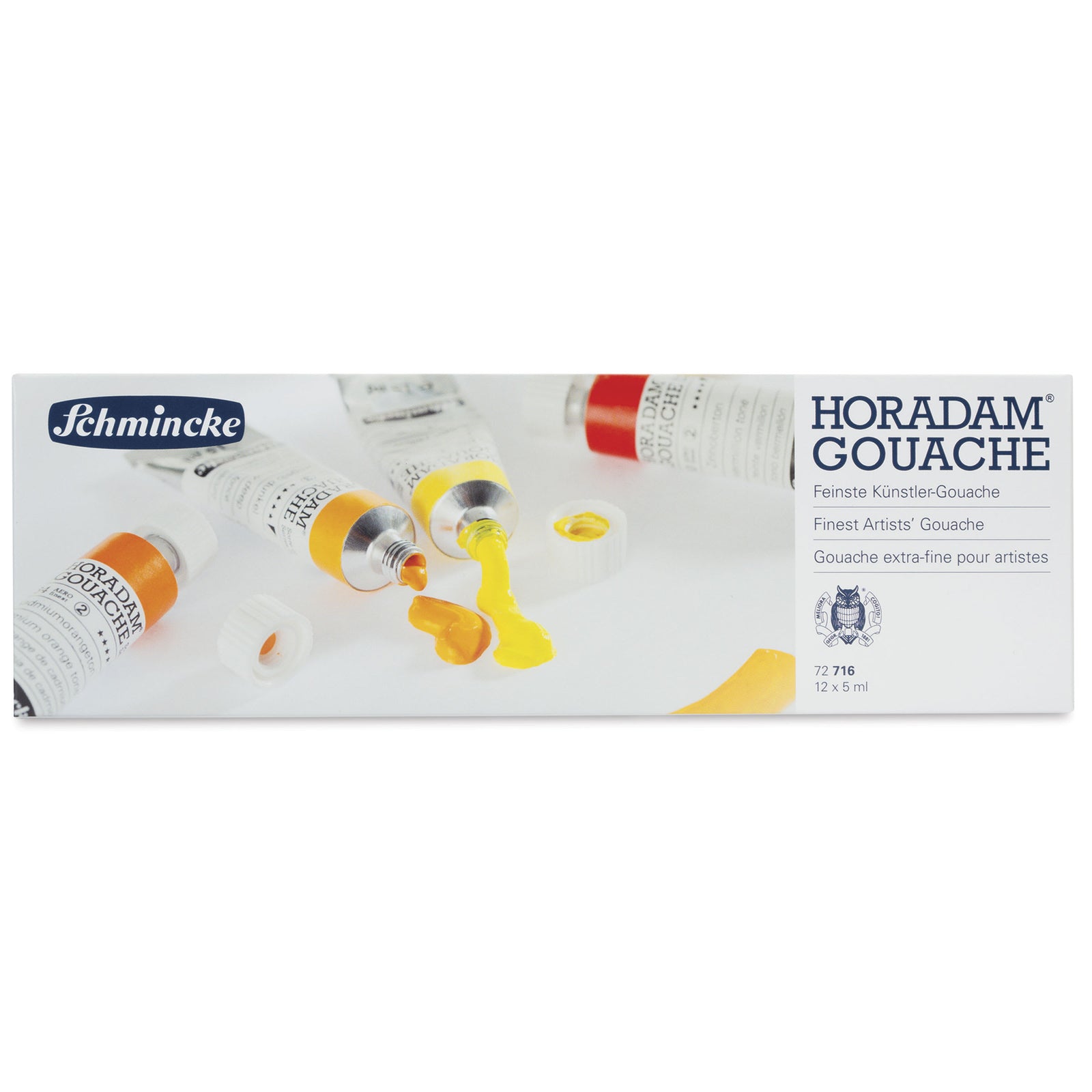 Гваш бои Schmincke HORADAM во метална кутија, 12 x 5 ml