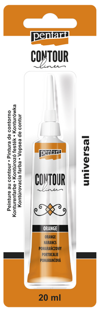 Боја за контури PENTART - 20 ml – orange