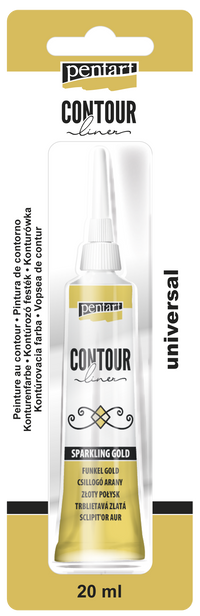 Боја за контури PENTART - 20 ml – sparkling gold