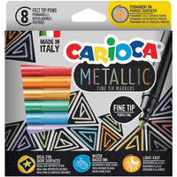Carioca фломастери Metallic, врв, микс бои