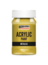 Акрилна боја металик  - 100 ml – antique gold