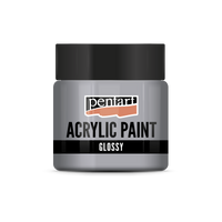 acrylic paint glossy 50 ml – сива