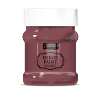 Декоративна боја на креда Chalky Pentart 230 ml – Burgundy red