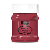 Декоративна боја на креда Chalky Pentart 230 ml – cardinal-red