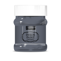 Декоративна боја на креда Chalky Pentart 230 ml – graghite-gray