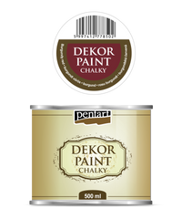 Декоративна боја на креда Chalky Pentart 500 ml – Burgundy red