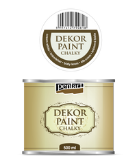 Декоративна боја на креда Chalky Pentart 500 ml – cream