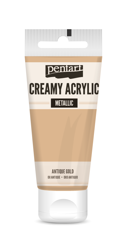 creamy acrylic metallic 60 ml – античко злато