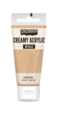 creamy acrylic metallic 60 ml – античко злато
