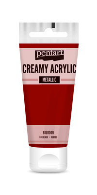 creamy acrylic metallic 60 ml – бордо