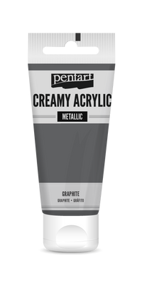 creamy acrylic metallic 60 ml – графитна