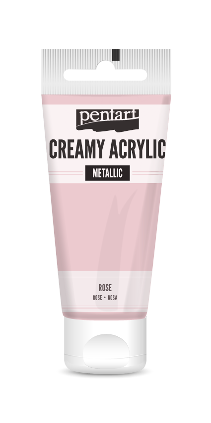 creamy acrylic metallic 60 ml – розова