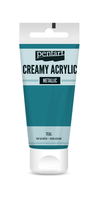 creamy acrylic metallic 60 ml – тиркизно-зелена