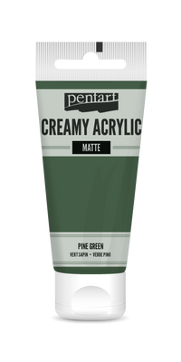 Кремаста мат акрилна боја Pentart 60 ml – pine green