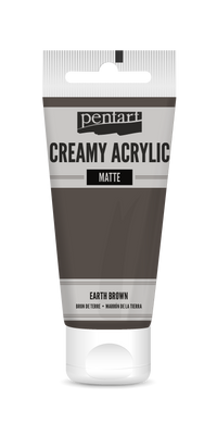 Кремаста мат акрилна боја Pentart 60 ml – earth brown