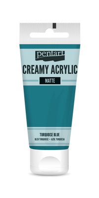 Кремаста мат акрилна боја Pentart 60 ml – turquoise blue