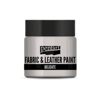delicate fabric & leather paint 50 ml – сребрена