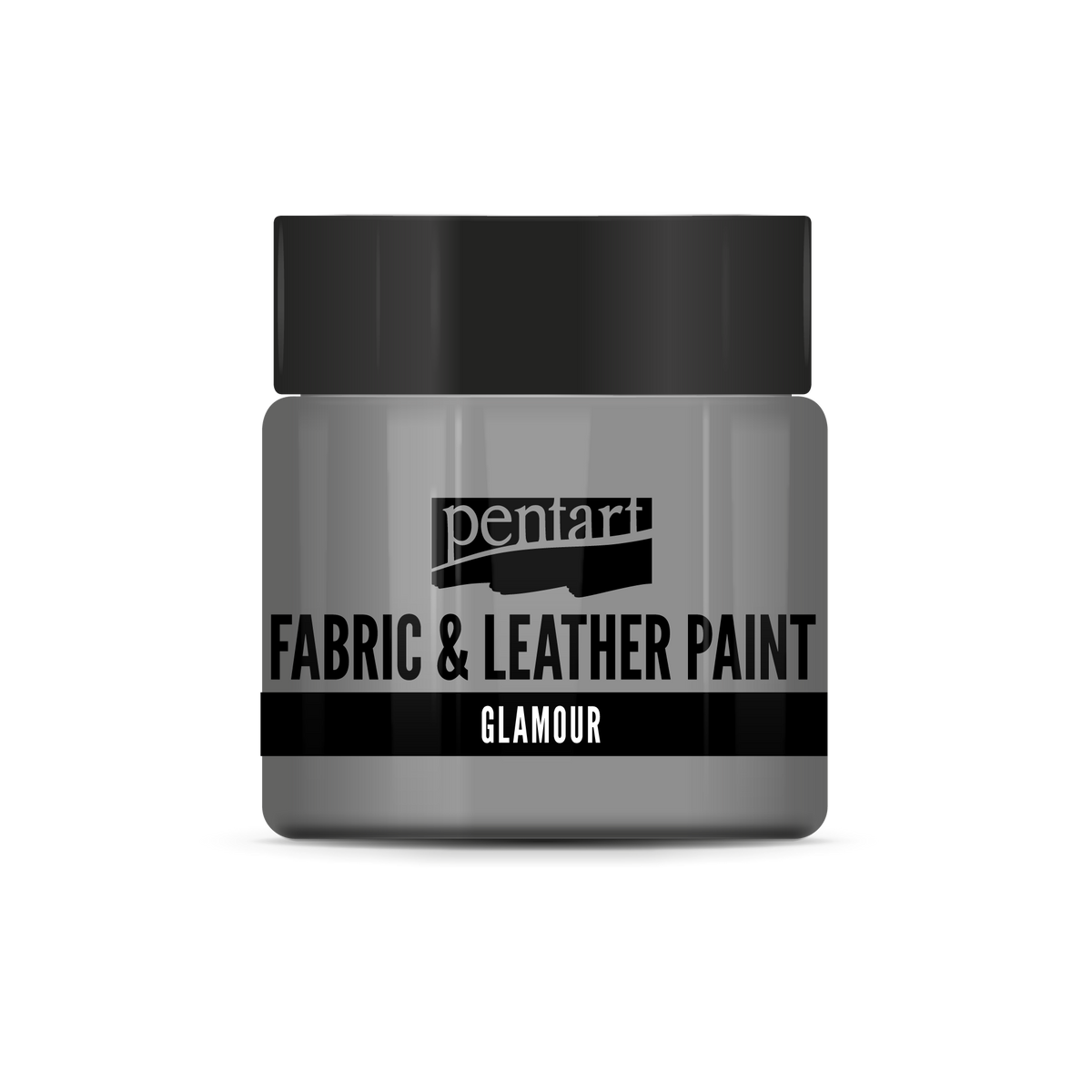 glamour fabric & leather paint 50 ml – сребрена