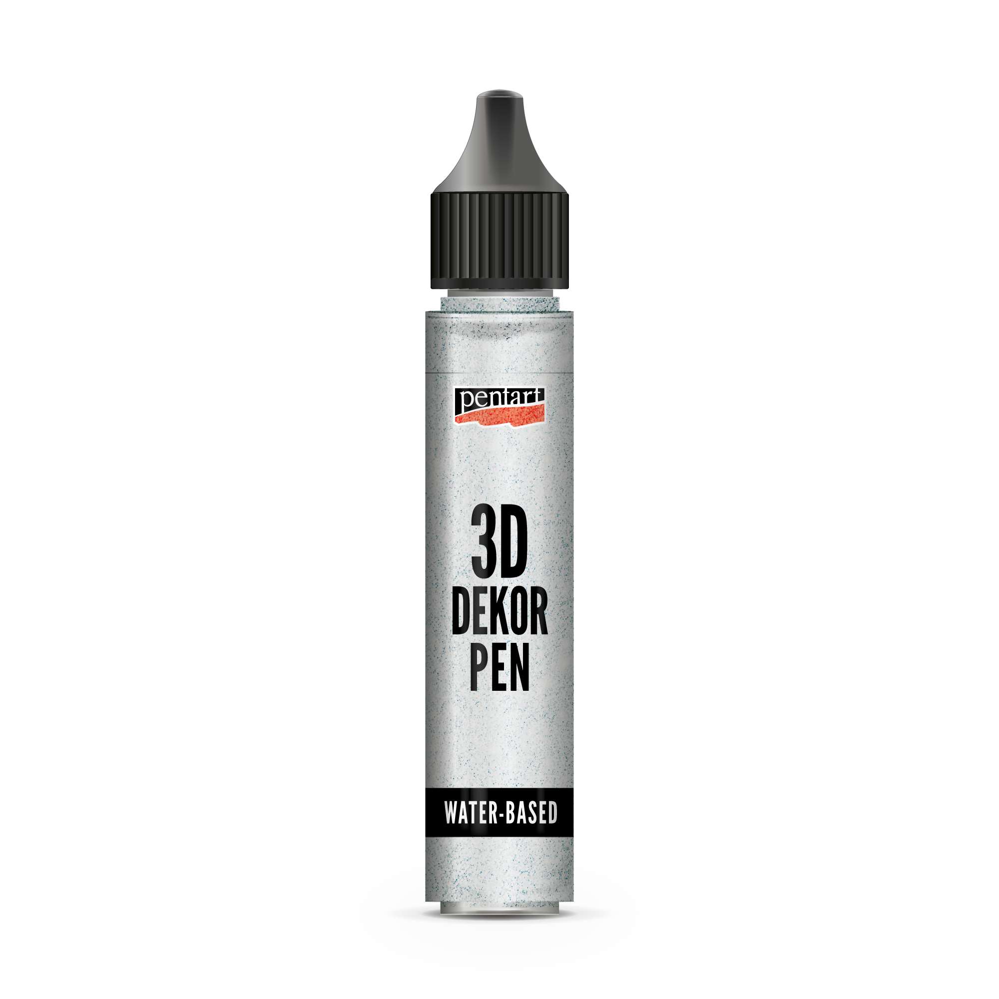 Pentart 3D Decor pen блескаво декоративно пенкало 30 ml сребрена