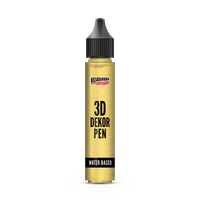 Глитерско 3D перо Pentart 3D Decor Pen - златна, 30 ml