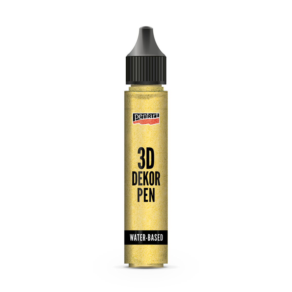 Глитерско 3D перо Pentart 3D Decor Pen - златна, 30 ml