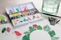 Schmincke AKADEMIE Aquarell празна метална кутија за акварел, 24 x 1/2 коцки