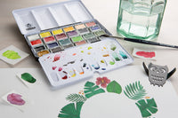 Schmincke AKADEMIE Aquarell празна метална кутија за акварел, 24 x цели коцки