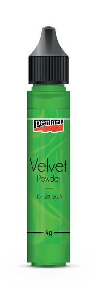 Кадифен прав Pentart Velvet powder светлозелен 4 g