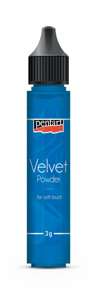 Кадифен прав Pentart Velvet powder син 3 g