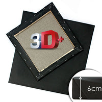 3D Црно сликарско платно на рамка PROFI - 7