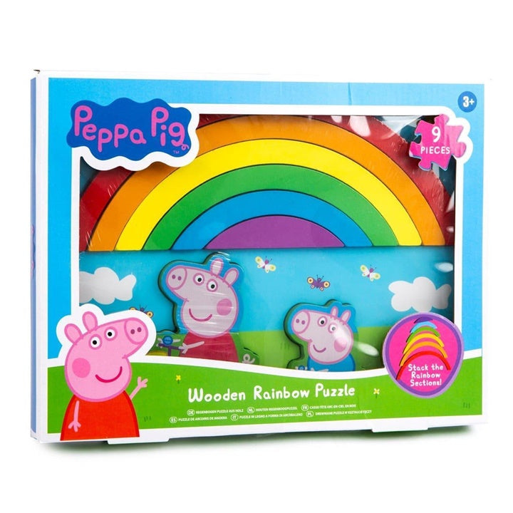 3Д дрвена сложувалка со виножито PEPPA PIG - 1