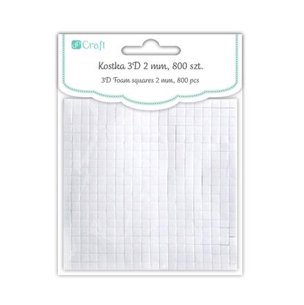 3D Двострани лепливи квадрати 2 mm - 800 бр.