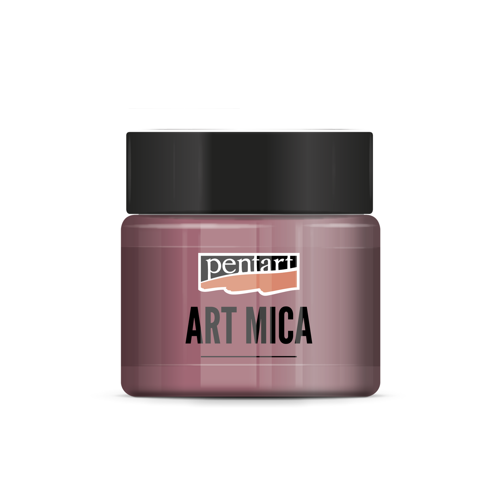 Ефектен минерален прав Pentart Art Mica розов 9 g