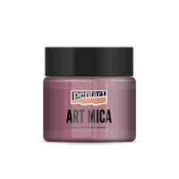 Ефектен минерален прав Pentart Art Mica розов 9 g
