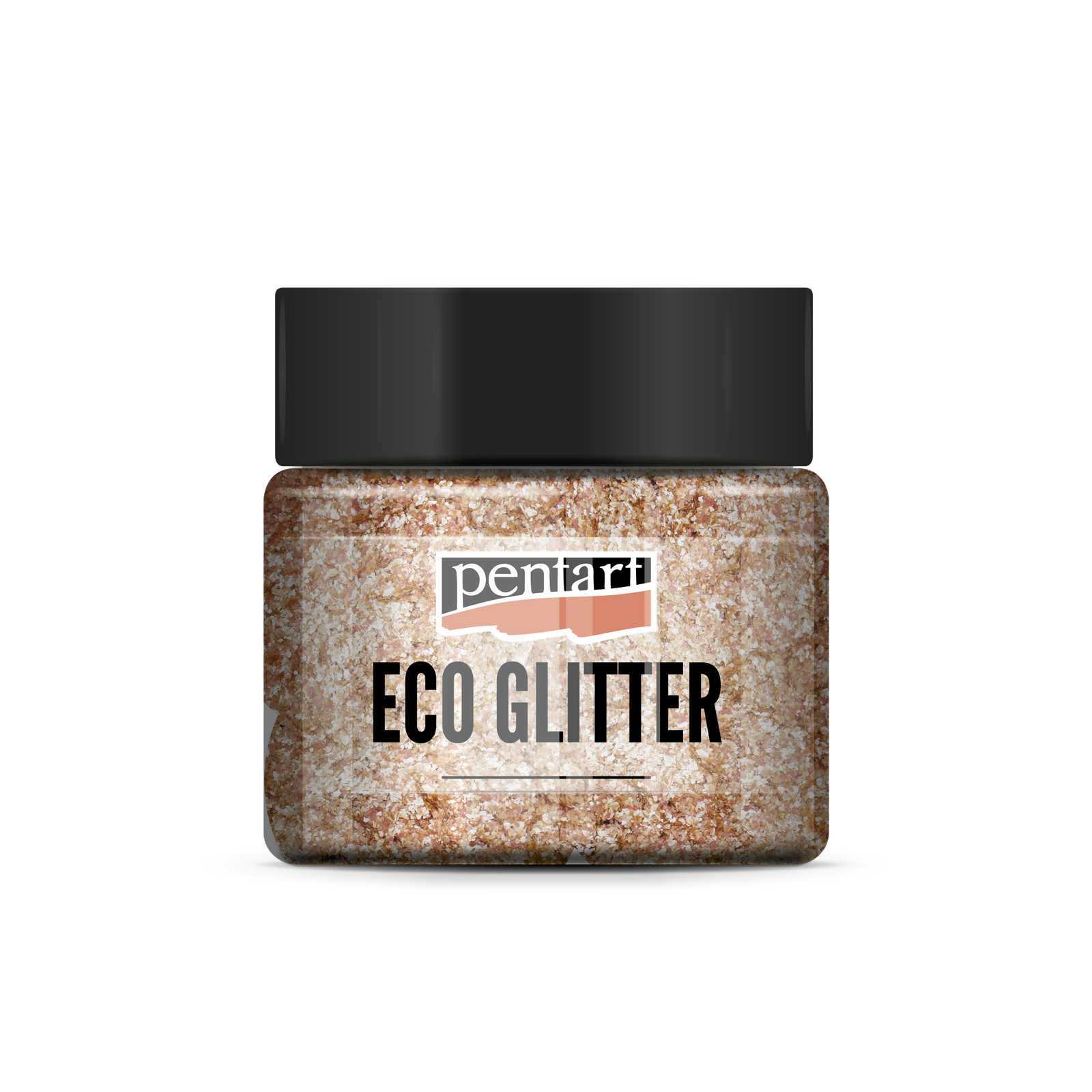 Pentart Eco Glitter фини блескавици rose gold 15 g
