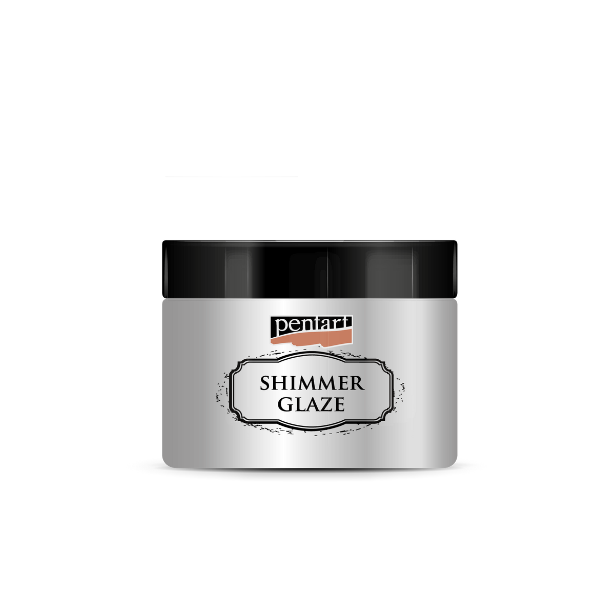 Светкава глазура Pentart Junior Paints Shimmer Glaze 150 ml – сребрена