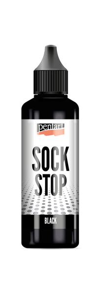 Pentart Sock stop течна противлизгачка маса црна 80 ml