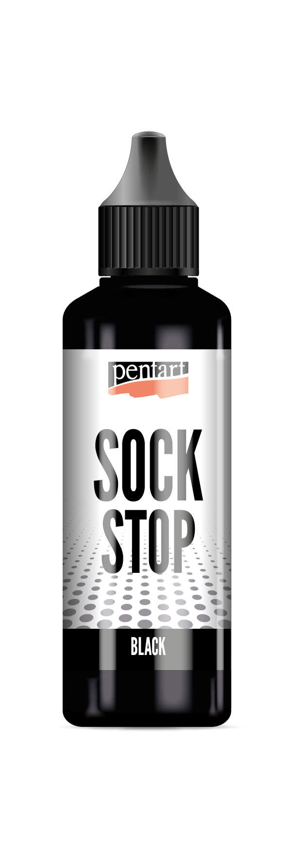 Pentart Sock stop течна противлизгачка маса црна 80 ml