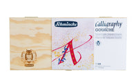 Дрвен сет гваш бои Schmincke Calligraphy Gouache, 12 x 20 ml