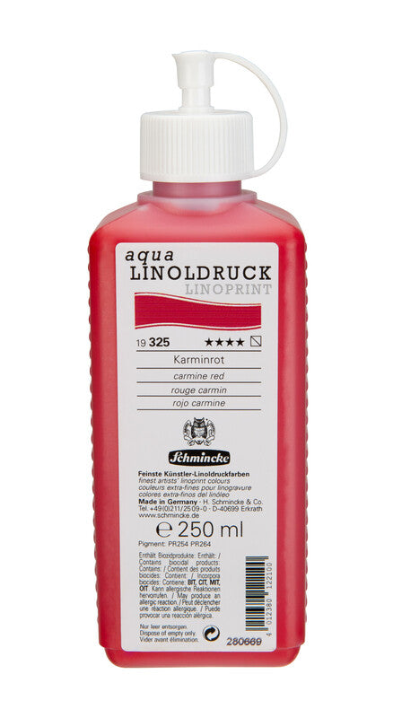 Боја за линорез Schmincke aqua-LINOPRINT 250 ml – 325 Кармин црвена
