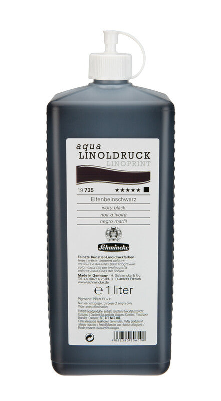 Боја за линорез Schmincke aqua-LINOPRINT 1 l Ivory black