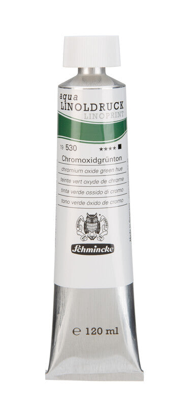 Бои за линорез Schmincke aqua-LINOPRINT 120 ml – 530 Хром оксид зелена нијанса