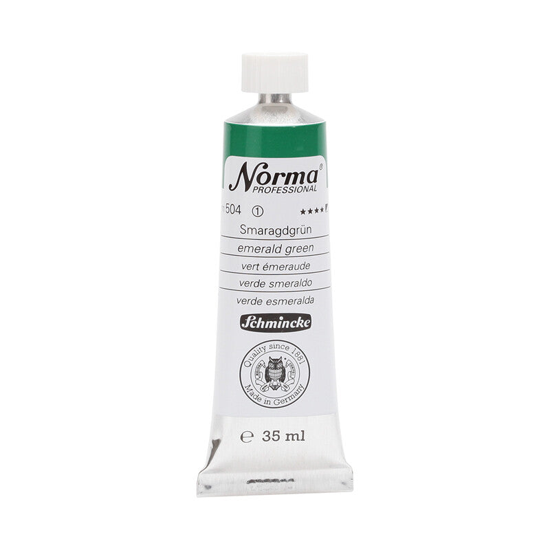 Маслени бои Schmincke Norma Professional 35 ml – 504 Смарагдно зелена