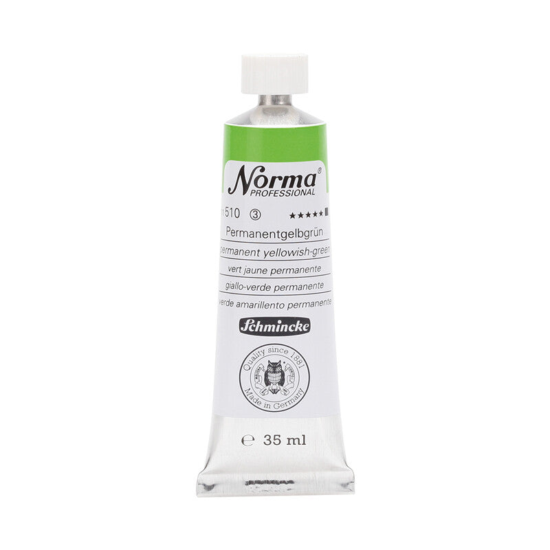 Маслени бои Schmincke Norma Professional 35 ml – 510 Перманент жолтеникаво-зелена