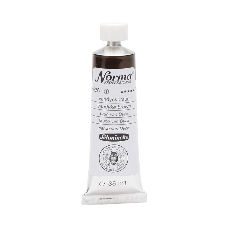 Маслени бои Schmincke Norma Professional 35 ml – 626 Вандајк кафеава