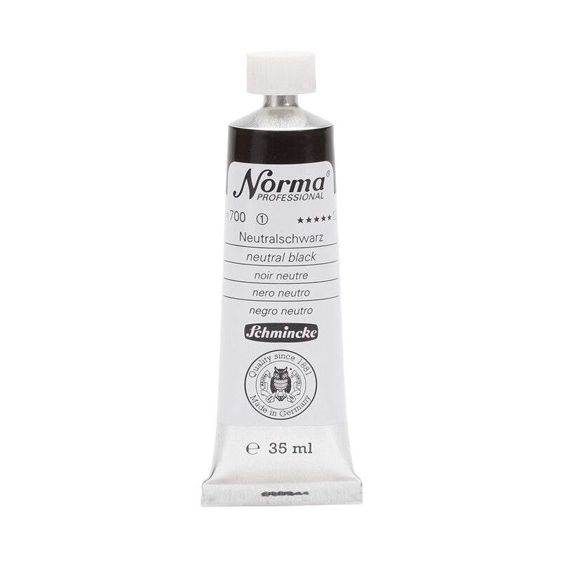 Маслени бои Schmincke Norma Professional 35 ml – 700 Неутрална црна