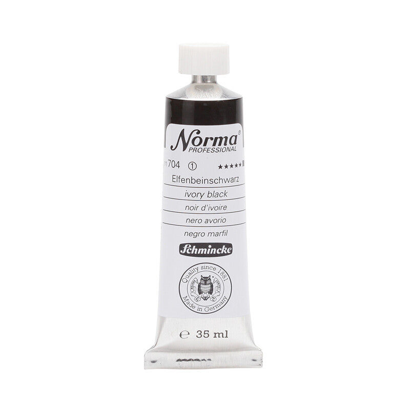 Маслени бои Schmincke Norma Professional 35 ml – 704 Слонова коска црна