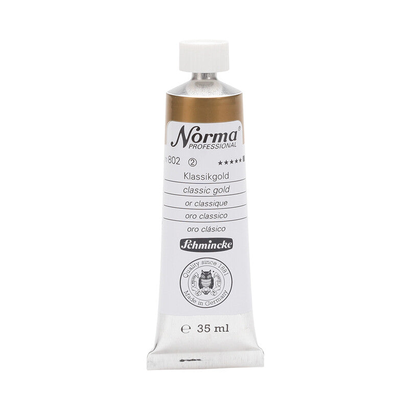 Маслени бои Schmincke Norma Professional 35 ml – 802 Класично злато
